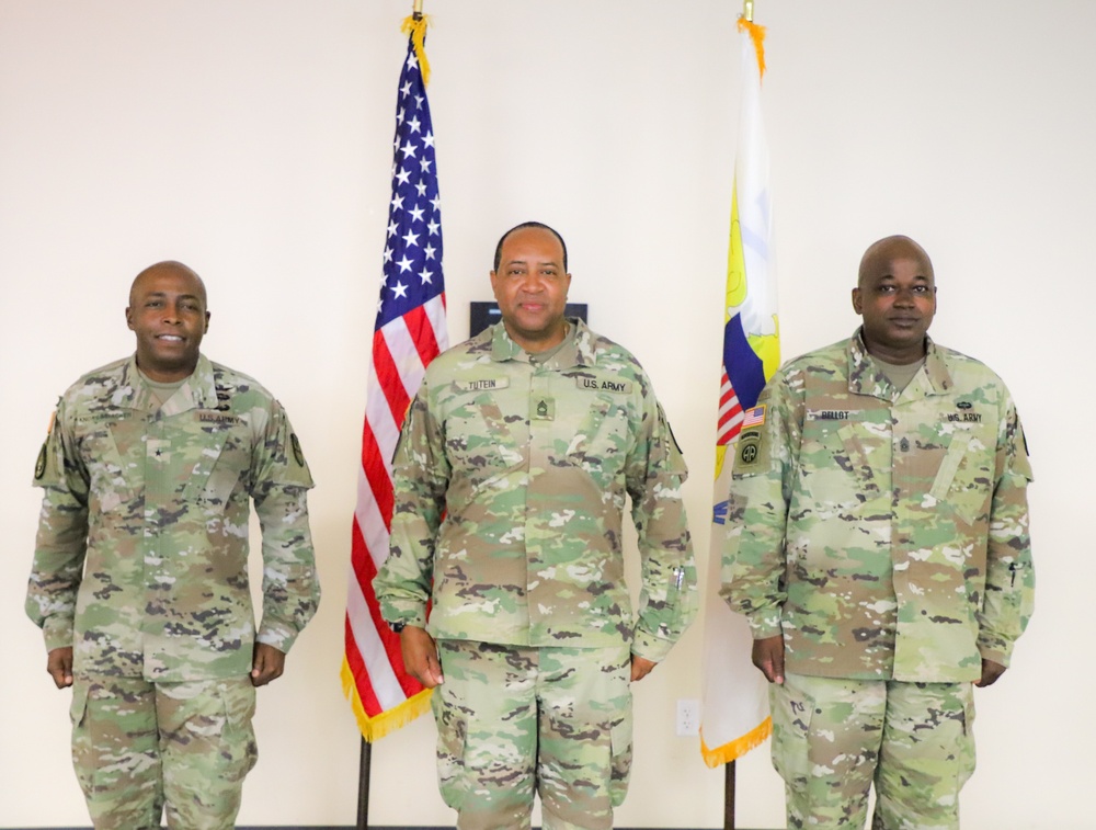 Master Sgt. Fitzroy Tutein promotion ceremony