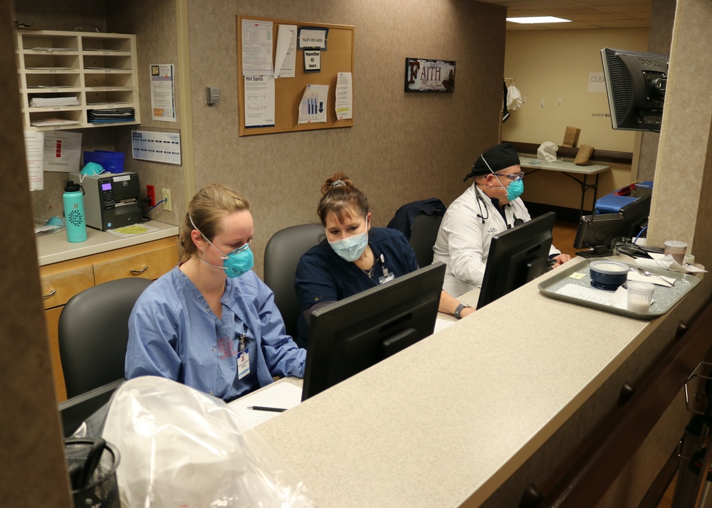 U.S. Air Force nurse supports COVID-19 response at hospital in Bismarck, N.D.