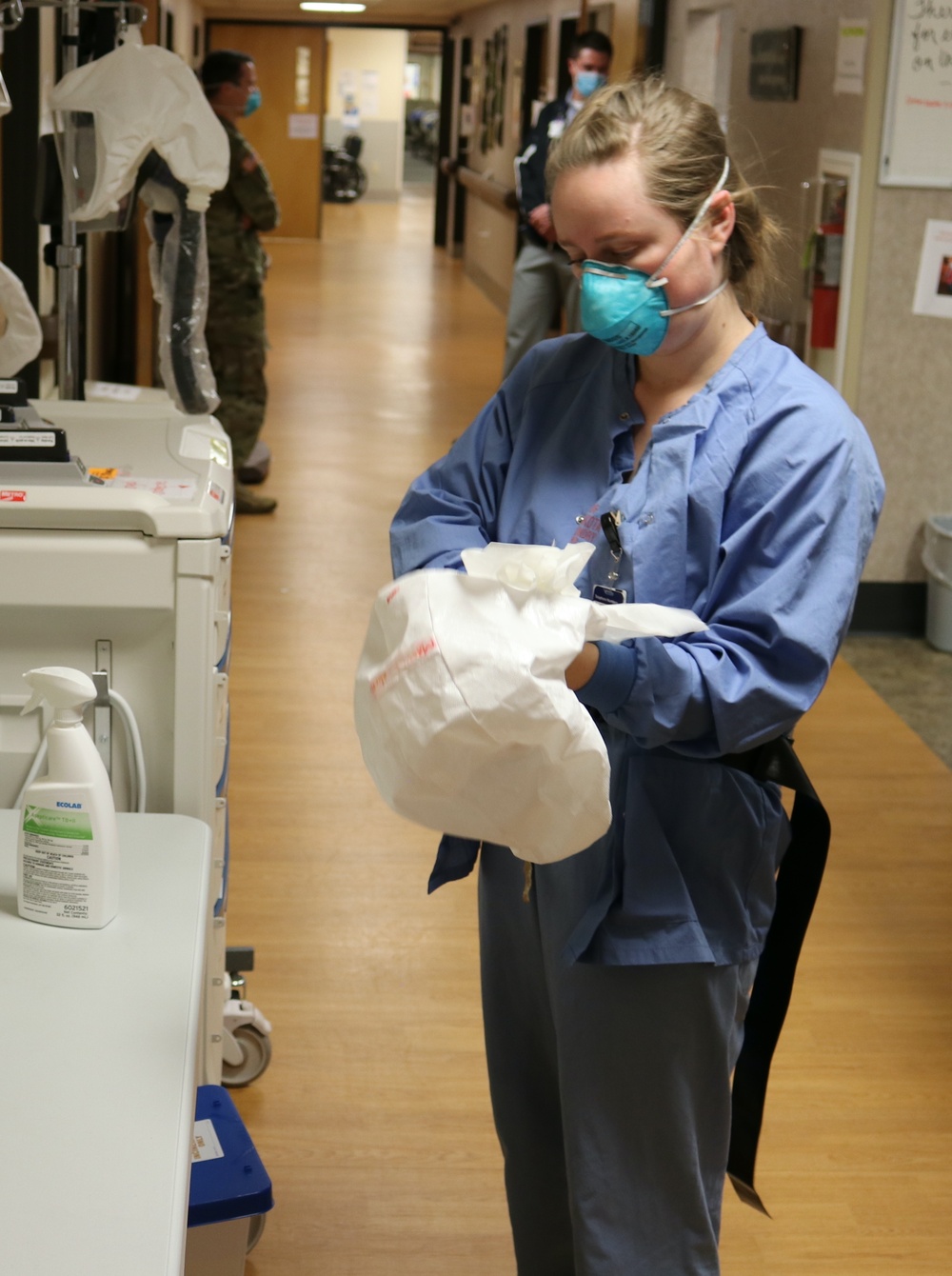 U.S. Air Force nurse supports COVID-19 response at hospital in Bismarck, N.D.