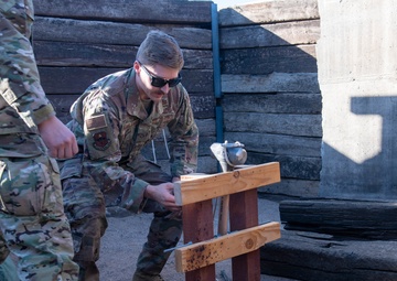 EOD drops BDU-33s to showcase handling procedures