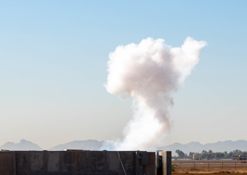 EOD drops BDU-33s to showcase handling procedures