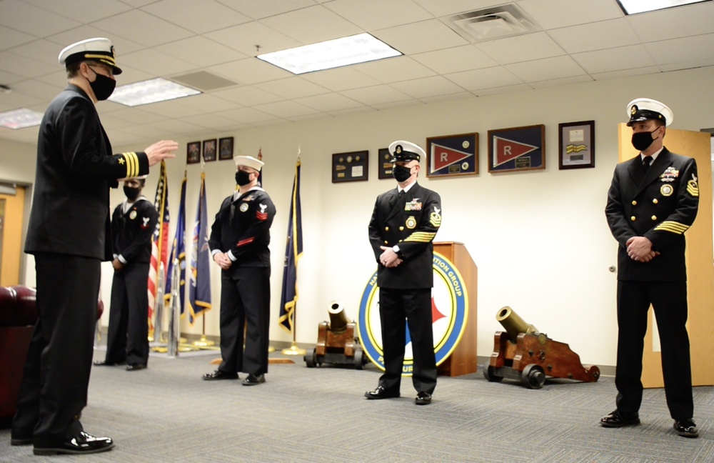 Navy Talent Acquisition Group Pittsburgh Dress Blues Inspection