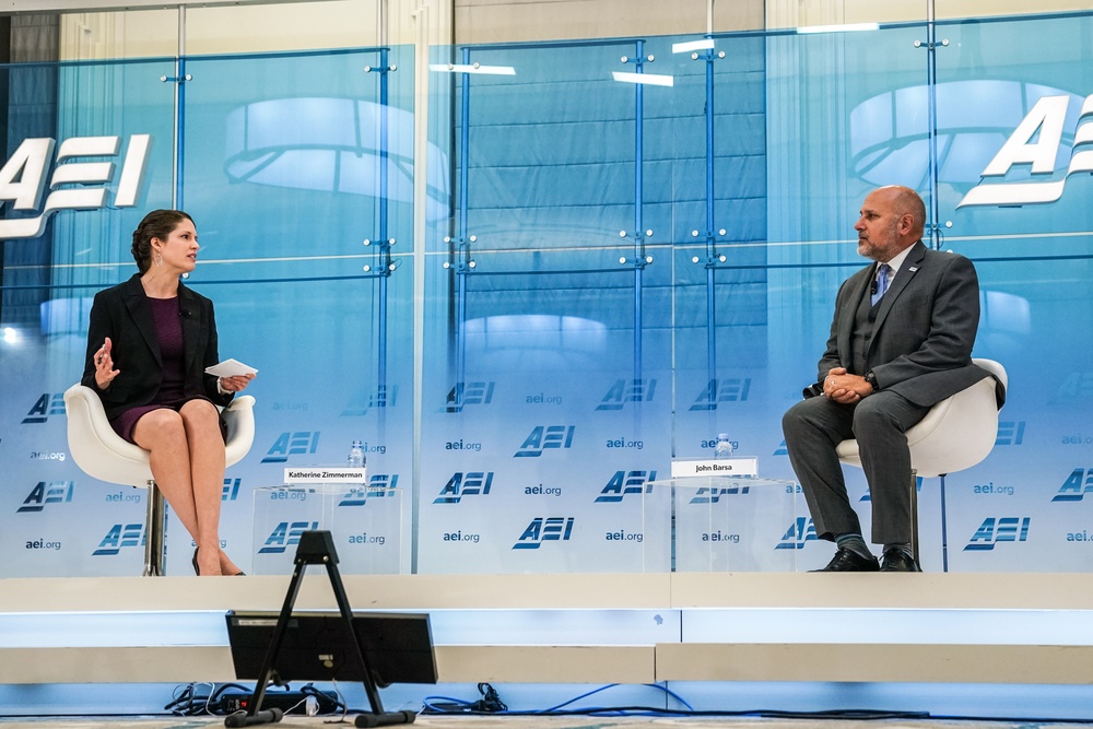 Acting AAID John Barsa talks at AEI