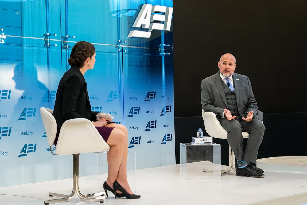 Acting AAID John Barsa talks at AEI