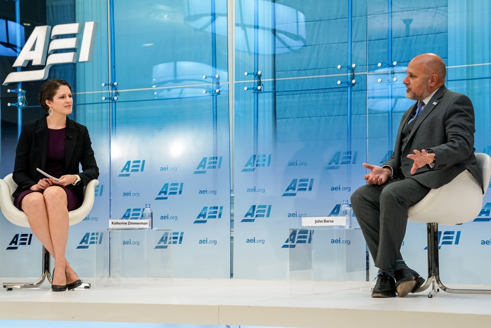 Acting AAID John Barsa talks at AEI