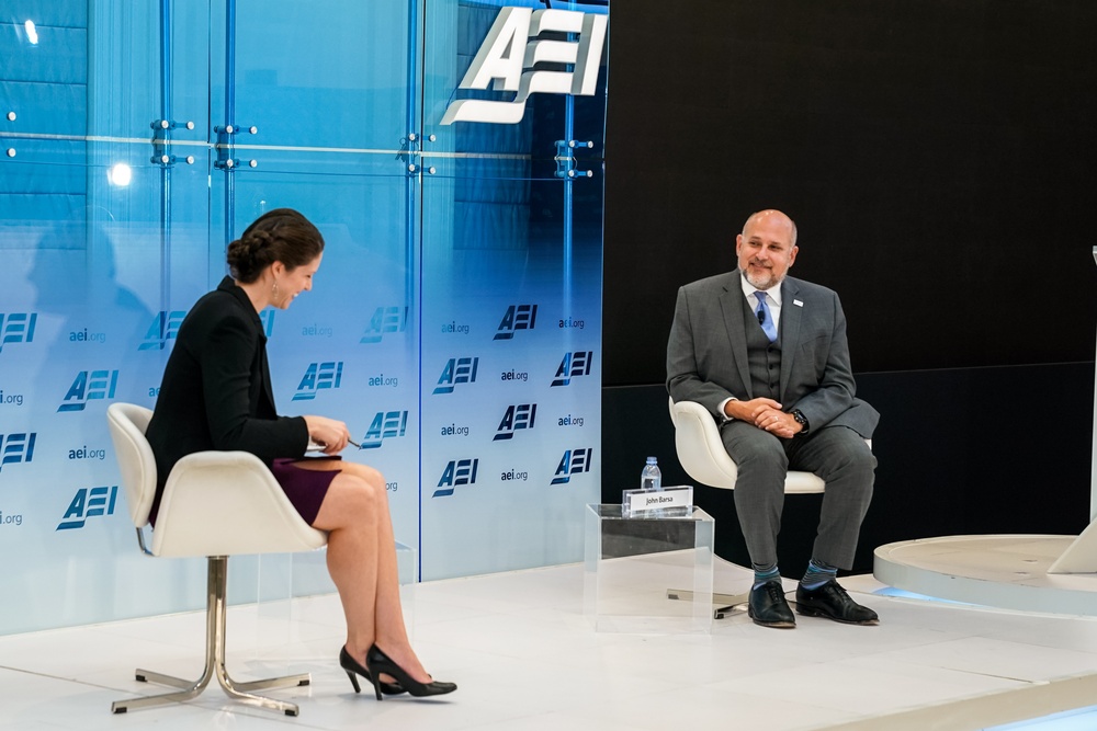 Acting AAID John Barsa talks at AEI