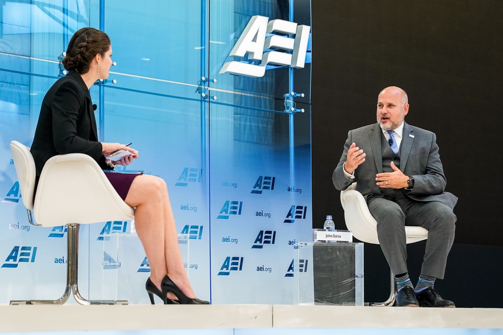 Acting AAID John Barsa talks at AEI