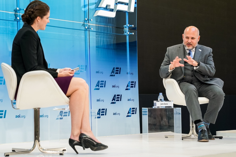 Acting AAID John Barsa talks at AEI