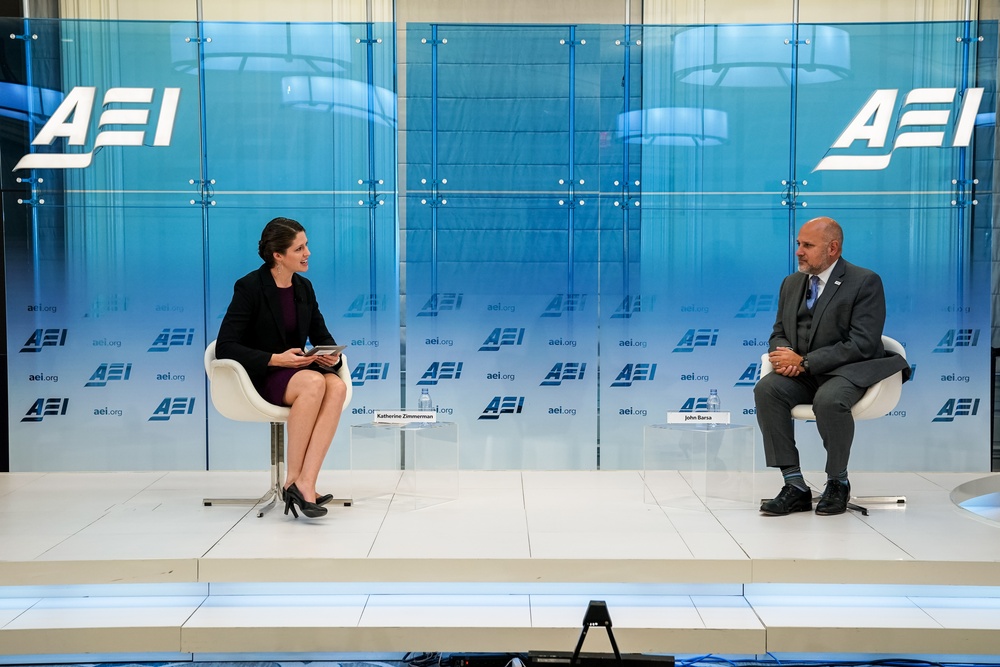 Acting AAID John Barsa talks at AEI