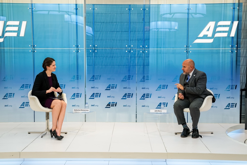 Acting AAID John Barsa talks at AEI