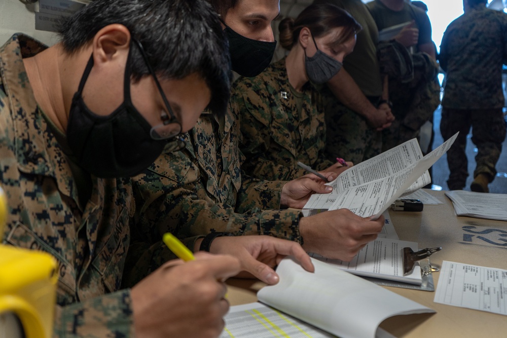 15th MEU Marines, Sailors receive vaccinations for medical readiness aboard USS Somerset