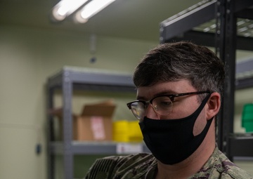 United States Naval Hospital Okinawa distributes flu vaccines to thousands of service members and families