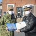 Lt. Christina Kako recieves Navy and Marine Corps Achievement Medal aboard the USS Constitution