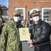 Lt. Christina Kako recieved Ceremonial Duty Ribbon aboard USS Constitution.