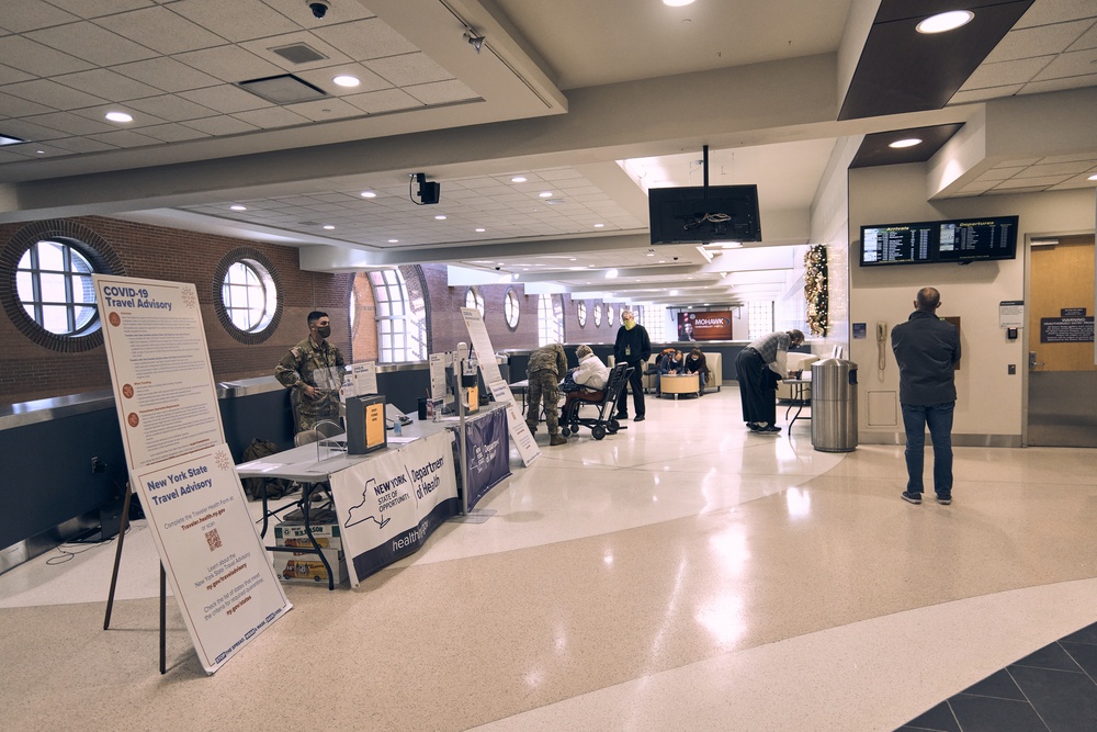 N.Y. National Guard Supports COVID-19 Mission At Albany International Airport