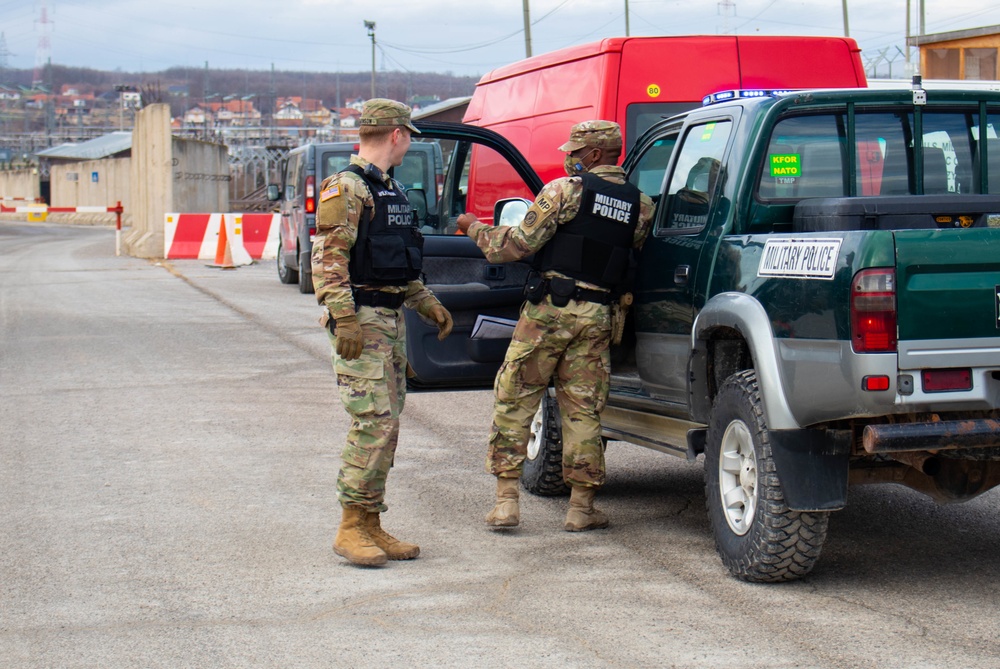 Military Police Soldier dedicates another year to KFOR, keeps Camp Bondsteel safe