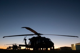 Marne Air Soldiers conduct night mountain training.