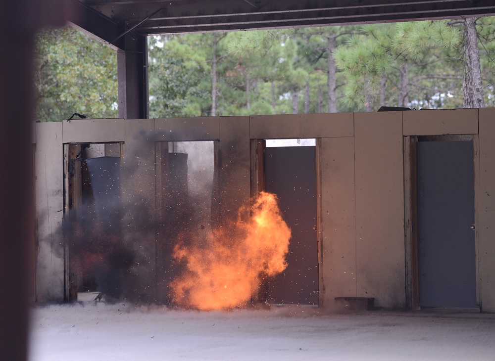 Soldiers Undergo Breaching and Demolition Training