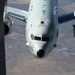 KC-135R Stratotanker refuels Navy P-8 Poseidon