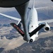 KC-135R Stratotanker refuels Navy P-8 Poseidon
