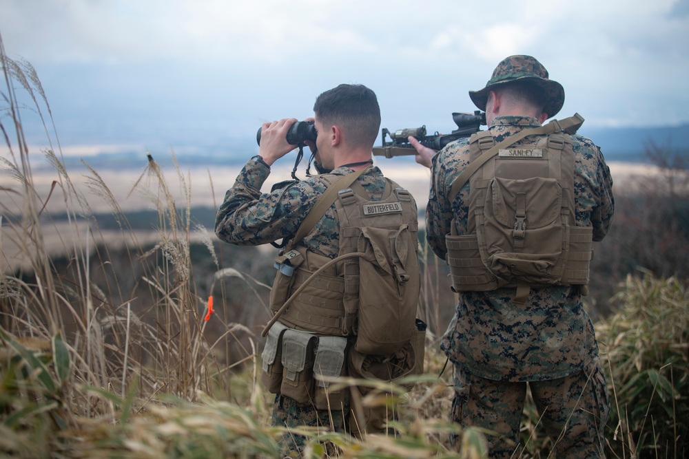 3rd Marine Division, 1st Marine Aircraft Wing conduct simulated close air support training on CATC Camp Fuji