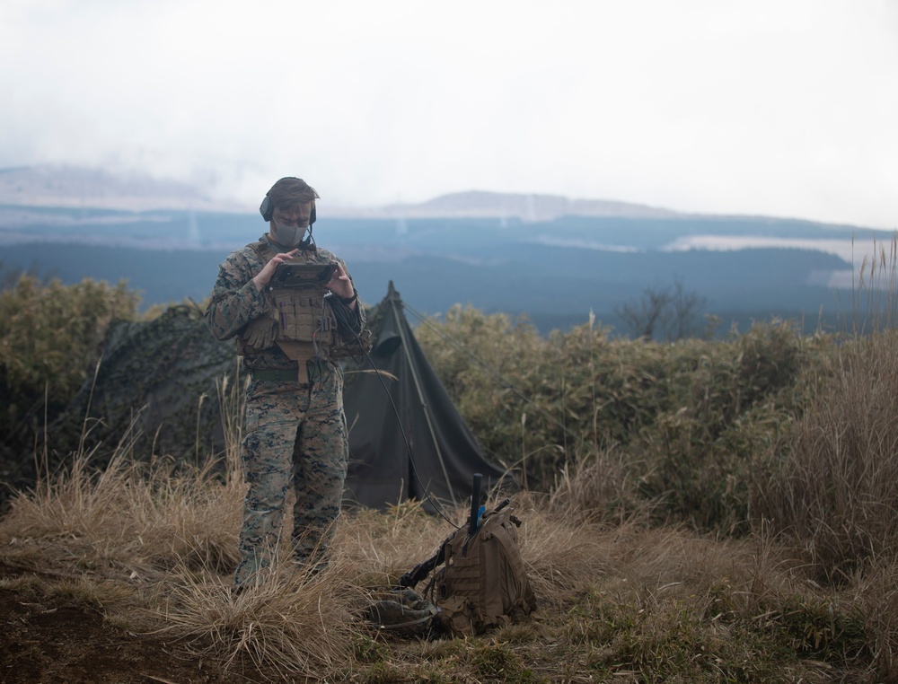 3rd Marine Division, 1st Marine Aircraft Wing conduct simulated close air support training on CATC Camp Fuji