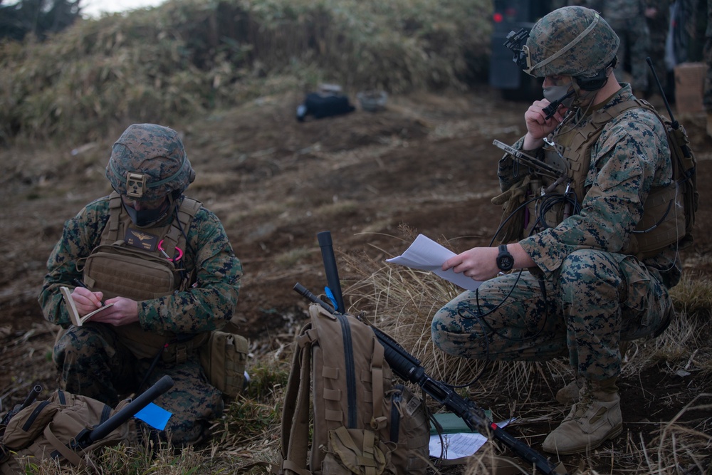 3rd Marine Division, 1st Marine Aircraft Wing conduct simulated close air support training on CATC Camp Fuji