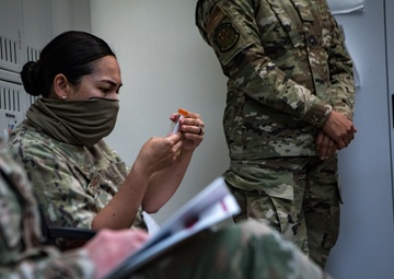 379th EMDG Airmen work to complete MedicX skills certifications