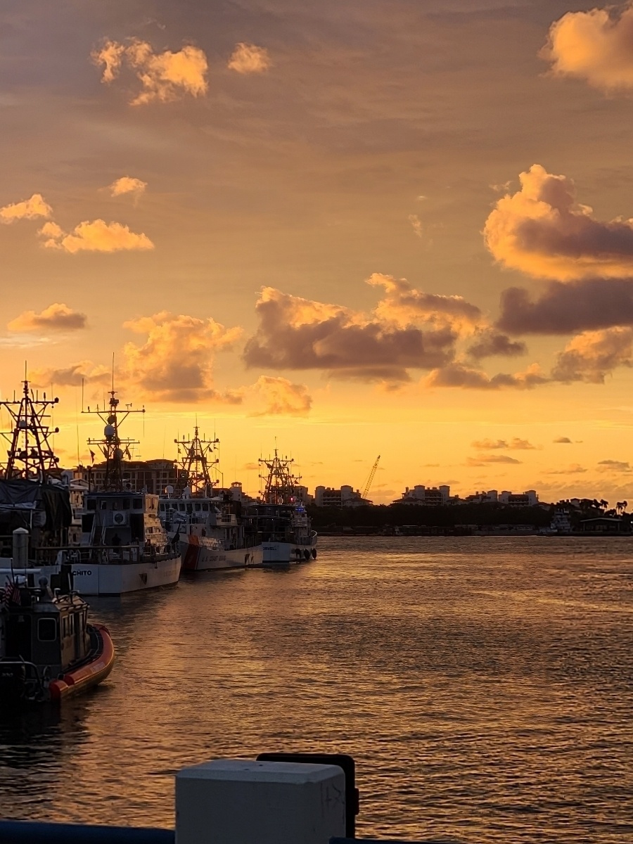 Coast Guard Base Miami Beach sunrise