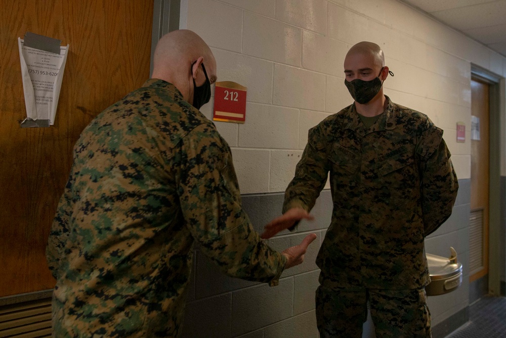 SMMC visits Marine Corps Security Force Training Company