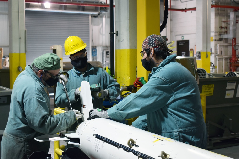 Crane Army disassembles obsolete munitions for recycling and destruction