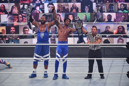 A Family Reunion: WWE Superstar Montez Ford reunites with Marine Corps for WWE Tribute to the Troops