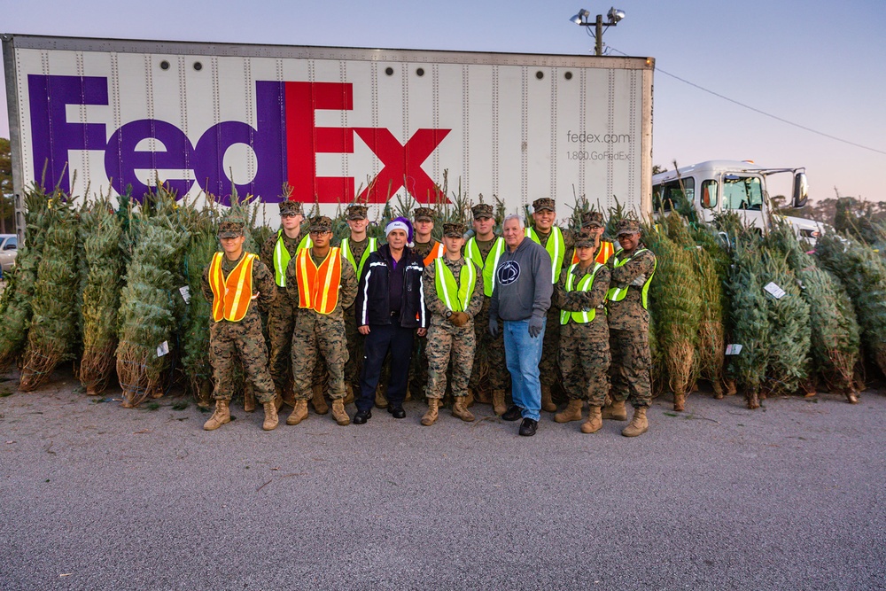 WWE Superstars support Camp Lejeune Trees for Troops 2019