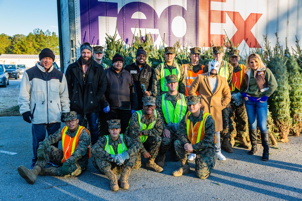 WWE Superstars support Camp Lejeune Trees for Troops 2019