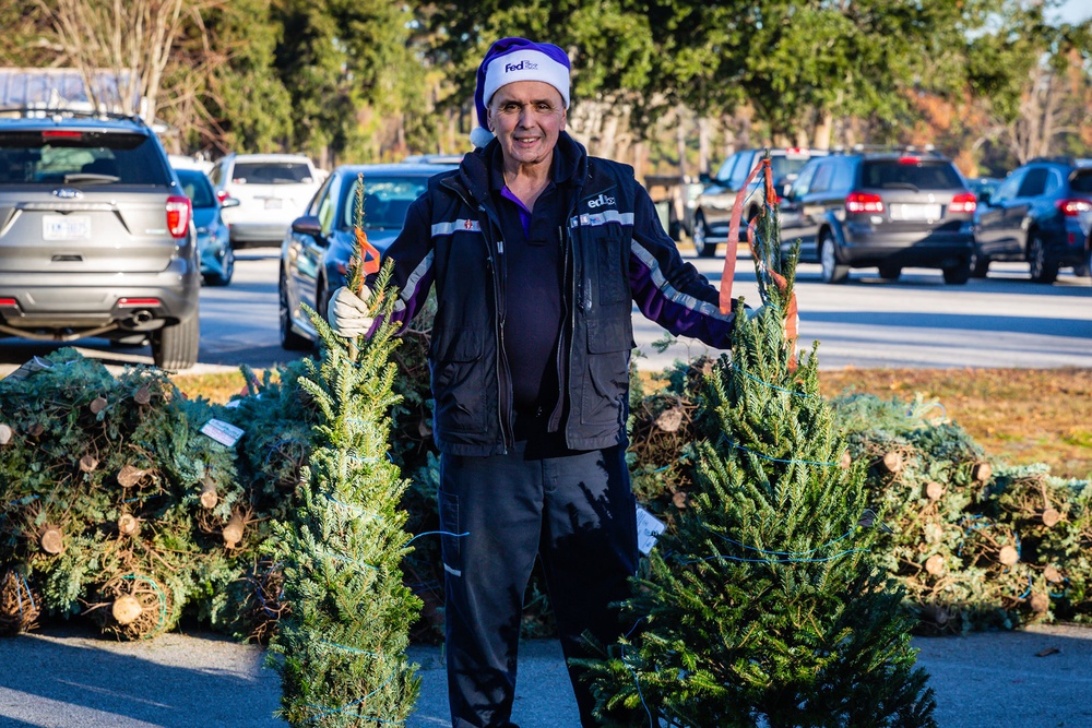 WWE Superstars support Camp Lejeune Trees for Troops 2019