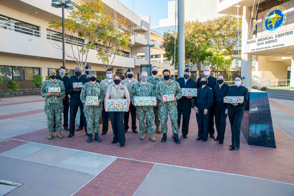 NMCSD DFA Sailor 360 Collect Donations For USS Theodore Roosevelt