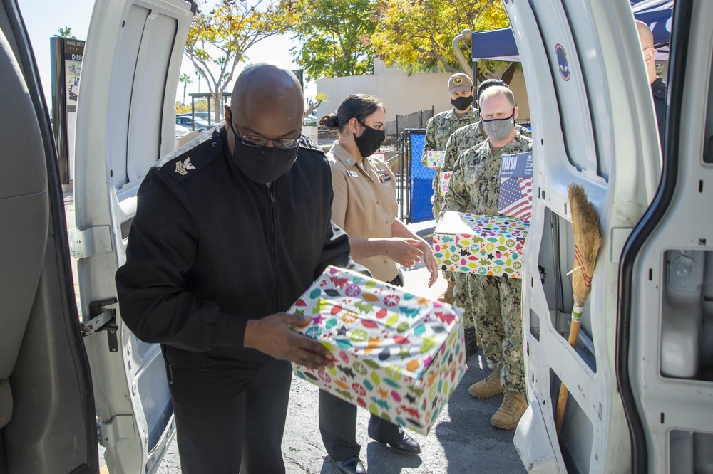 NMCSD DFA Sailor 360 Collect Donations For USS Theodore Roosevelt