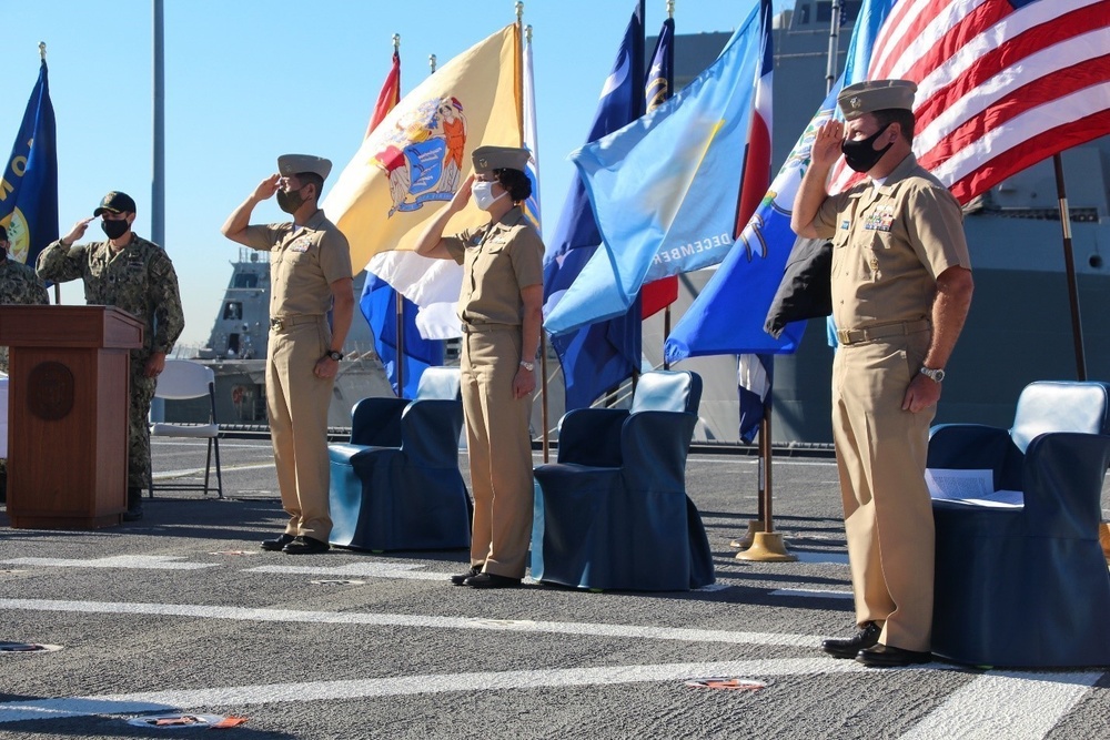 USS Tulsa Blue Crew Change of Command