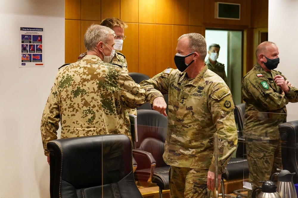 Commanders for all US ground forces in Europe and Africa meet with NATO LANDCOM Commander