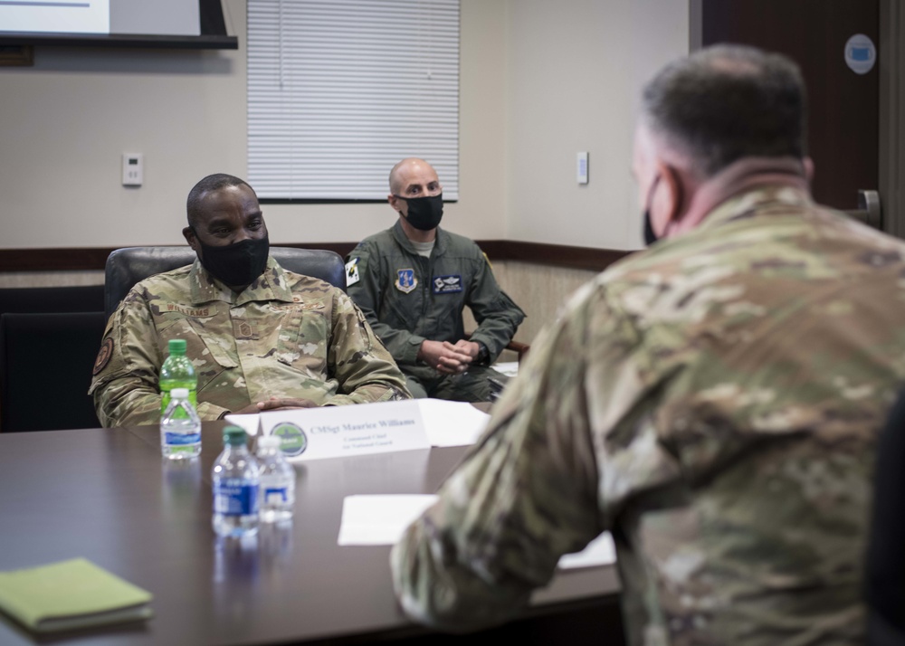 ANG director, command chief visit 141st ARW