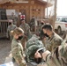 Task Force Bayonet Soldiers participate in a medical evacuation exercise with French Forces Djibouti.