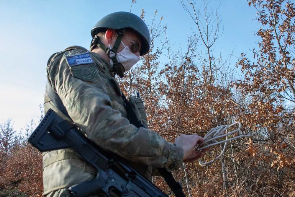 Turkish soldiers patrol Kosovo-Serbia administrative boundary line