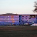 Construction on new barracks continues at sunrise at Fort McCoy