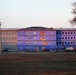 Construction on new barracks continues at sunrise at Fort McCoy