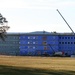 Construction on new barracks continues at sunrise at Fort McCoy