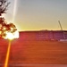 Sun sets on another day of barracks construction at Fort McCoy