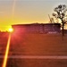 Sun sets on another day of barracks construction at Fort McCoy