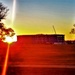 Sun sets on another day of barracks construction at Fort McCoy