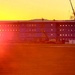 Sun sets on another day of barracks construction at Fort McCoy