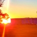 Sun sets on another day of barracks construction at Fort McCoy